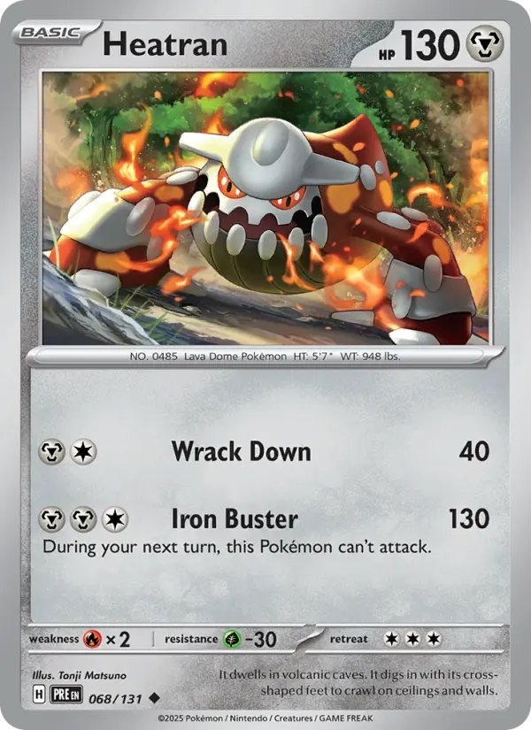 Heatran  — Prismatic Evolutions (068/131) - Normal