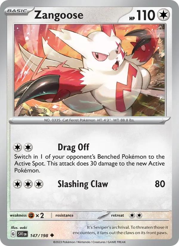 Zangoose   — Scarlet & Violet Base Set (147/198) - Normal