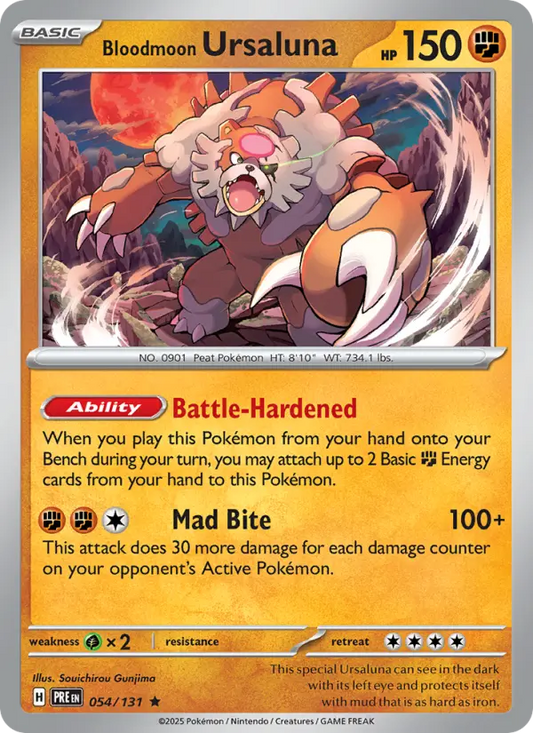 Bloodmoon Ursaluna  — Prismatic Evolutions (054/131) - Reverse Holofoil