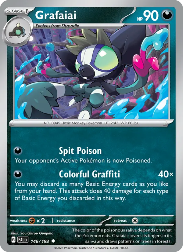 Grafaiai  — Paldea Evolved (146/193) - Reverse Holofoil