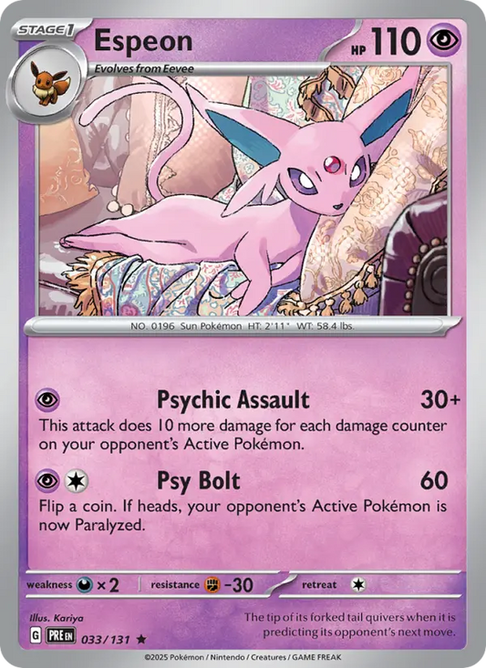 Espeon  — Prismatic Evolutions (033/131) - Holofoil