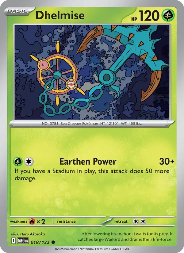 Dhelmise  — Mega Evolution (018/132) - Normal