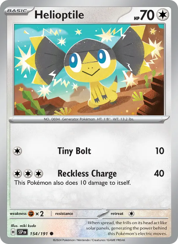 Helioptile  — Surging Sparks (154/191) - Normal