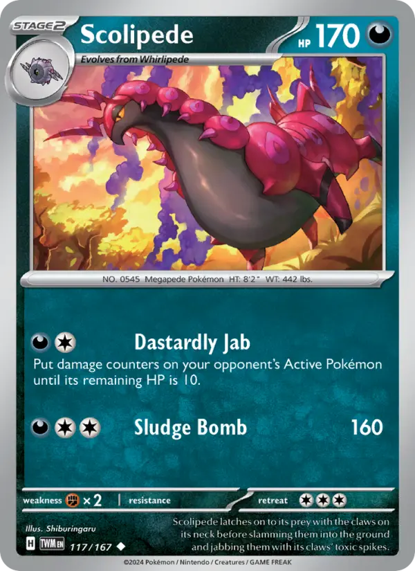 Scolipede  — Twilight Masquerade (117/167) - Normal