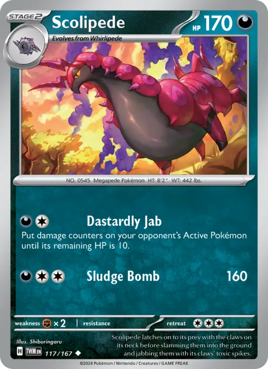 Scolipede  — Twilight Masquerade (117/167) - Normal