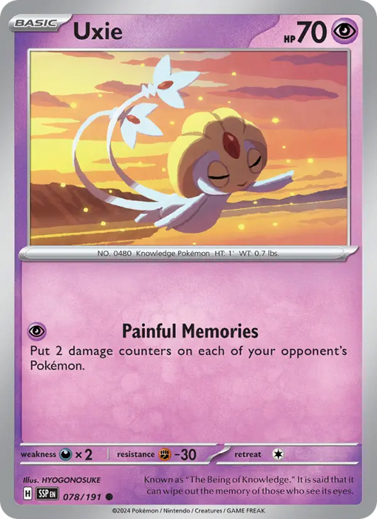 Uxie  — Surging Sparks (078/191) - Reverse Holofoil