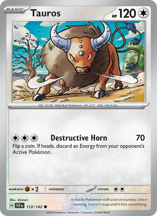 Tauros  — Stellar Crown (112/142) - Normal