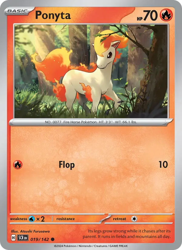 Ponyta  — Stellar Crown (019/142) - Normal