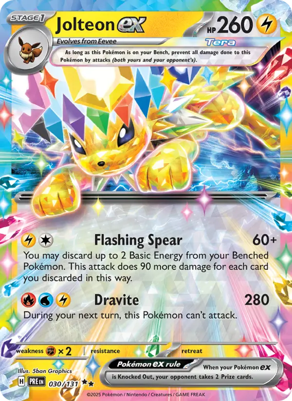 Jolteon ex  — Prismatic Evolutions (030/131) - Holofoil