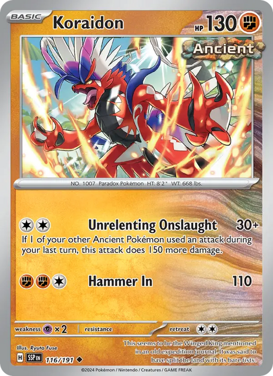 Koraidon  — Surging Sparks (116/191) - Normal