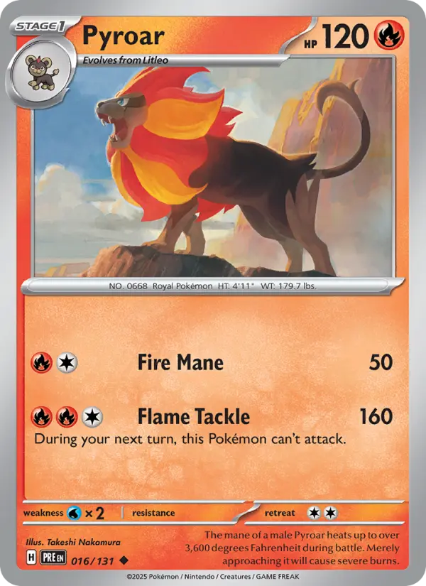 Pyroar  — Prismatic Evolutions (016/131) - Normal