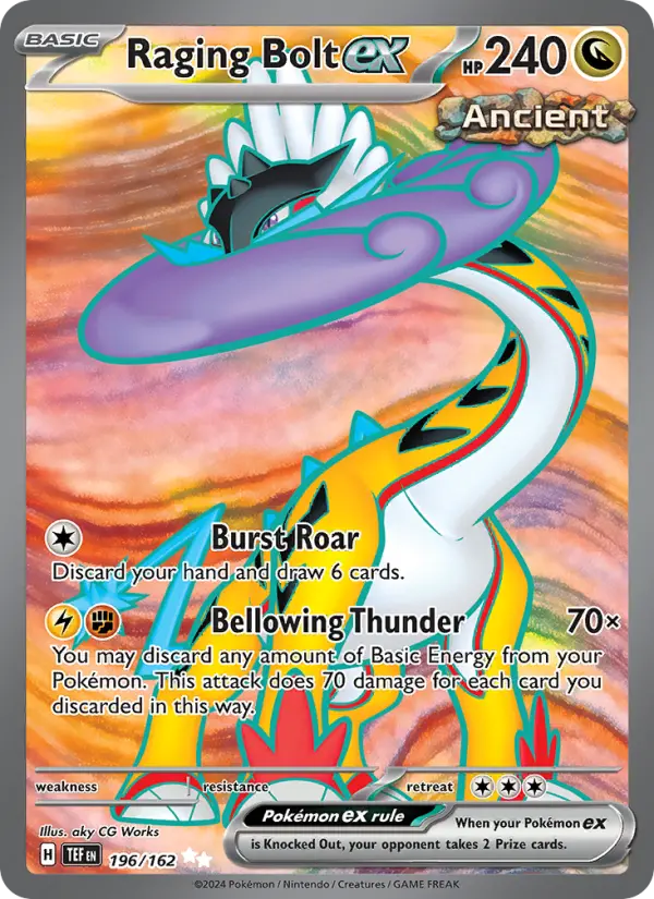 Raging Bolt ex   — Temporal Forces (196/162) - Holofoil
