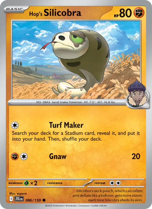 Hop's Silicobra  — Journey Together (086/159) - Reverse Holofoil