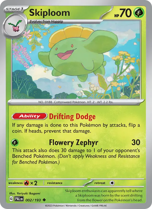 Skiploom  — Paldea Evolved (002/193) - Normal
