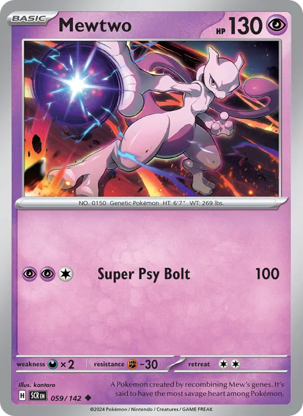 Mewtwo  — Stellar Crown (059/142) - Normal