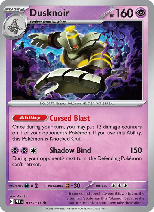 Dusknoir  — Prismatic Evolutions (037/131) - Holofoil