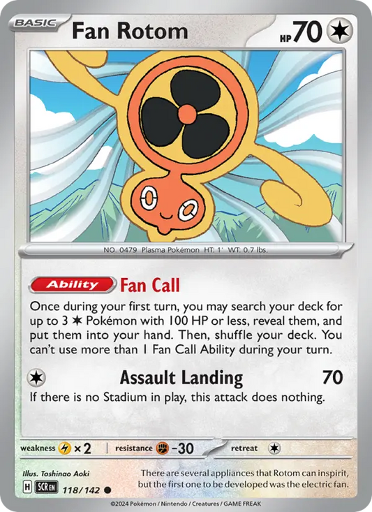Fan Rotom  — Stellar Crown (118/142) - Reverse Holofoil