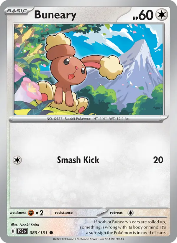 Buneary  — Prismatic Evolutions (083/131) - Normal