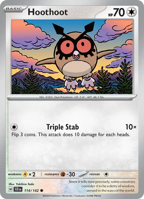 Hoothoot  — Stellar Crown (114/142) - Normal
