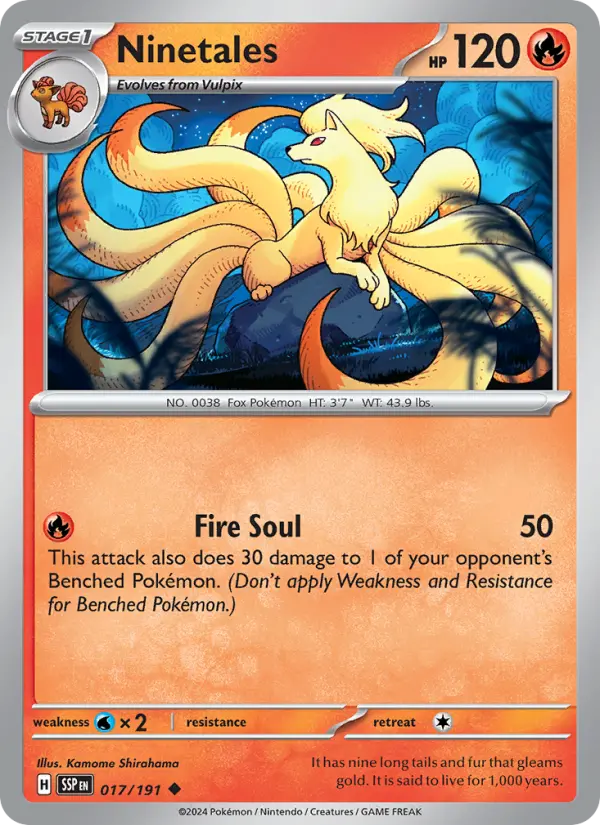Ninetales  — Surging Sparks (017/191) - Normal