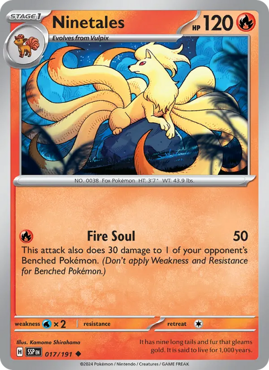 Ninetales  — Surging Sparks (017/191) - Normal
