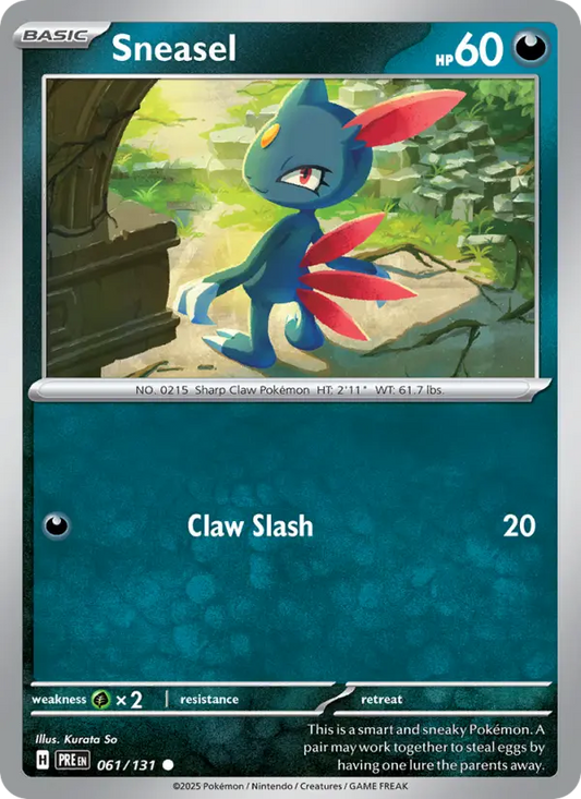 Sneasel  — Prismatic Evolutions (061/131) - Normal