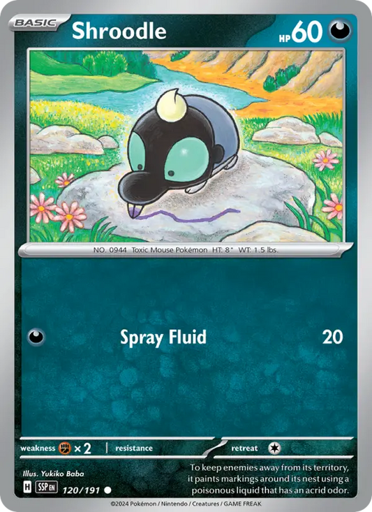 Shroodle  — Surging Sparks (120/191) - Reverse Holofoil