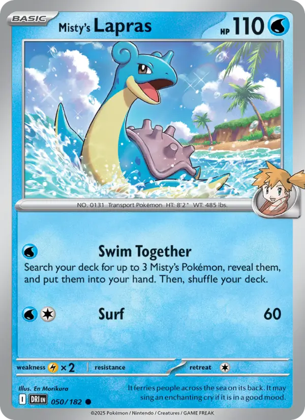 Misty's Lapras  — Destined Rivals (050/182) - Normal