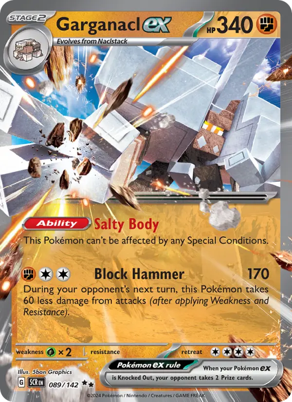 Garganacl ex  — Stellar Crown (089/142) - Holofoil