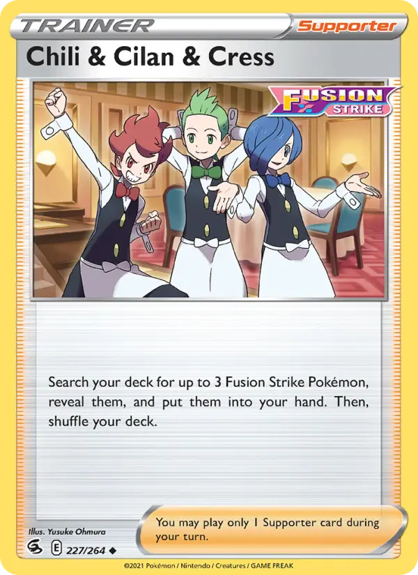 Chili & Cilan & Cress  — Fusion Strike (227/264) - Normal