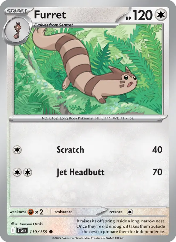 Furret  — Journey Together (119/159) - Normal