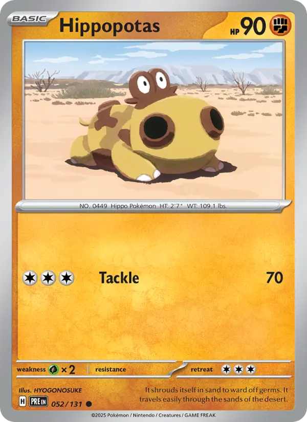Hippopotas  — Prismatic Evolutions (052/131) - Normal