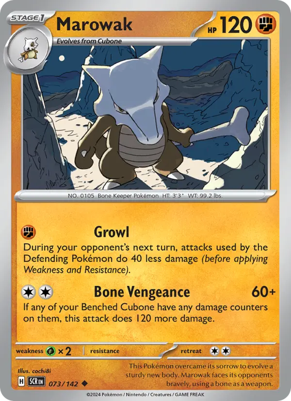 Marowak  — Stellar Crown (073/142) - Normal