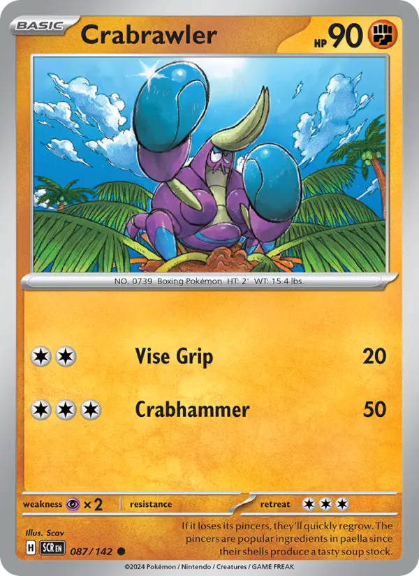 Crabrawler  — Stellar Crown (087/142) - Normal