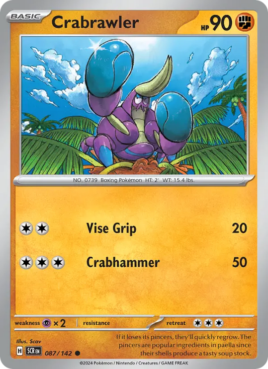 Crabrawler  — Stellar Crown (087/142) - Normal
