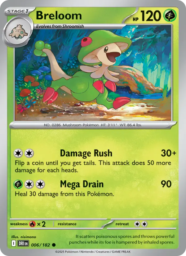 Breloom  — Destined Rivals (006/182) - Normal