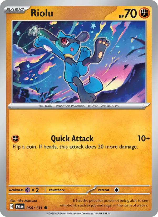 Riolu  — Prismatic Evolutions (050/131) - Normal