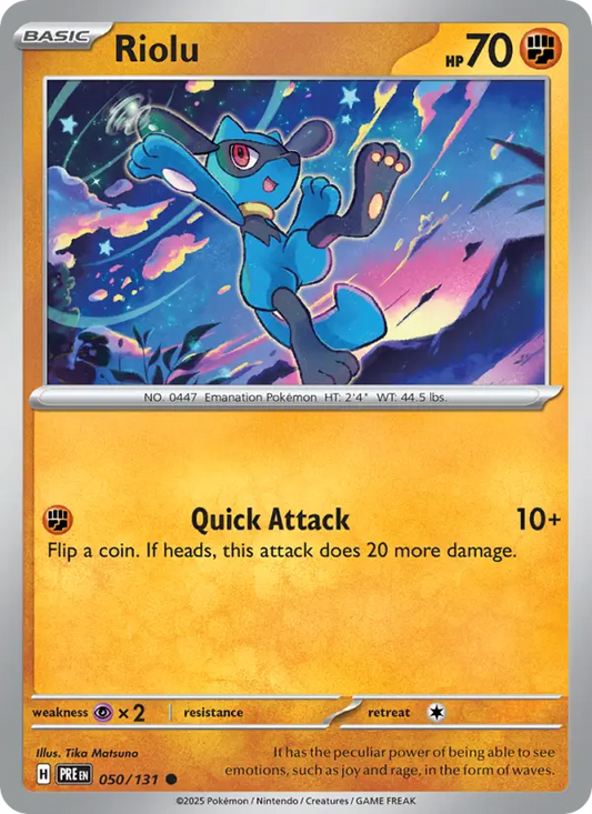 Riolu  — Prismatic Evolutions (050/131) - Normal