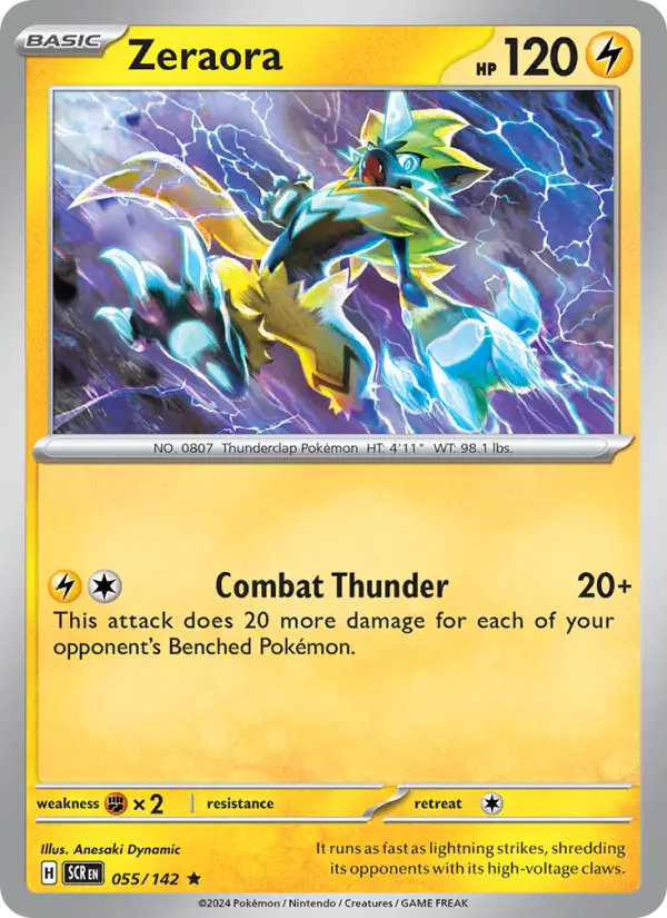 Zeraora  — Stellar Crown (055/142) - Holofoil