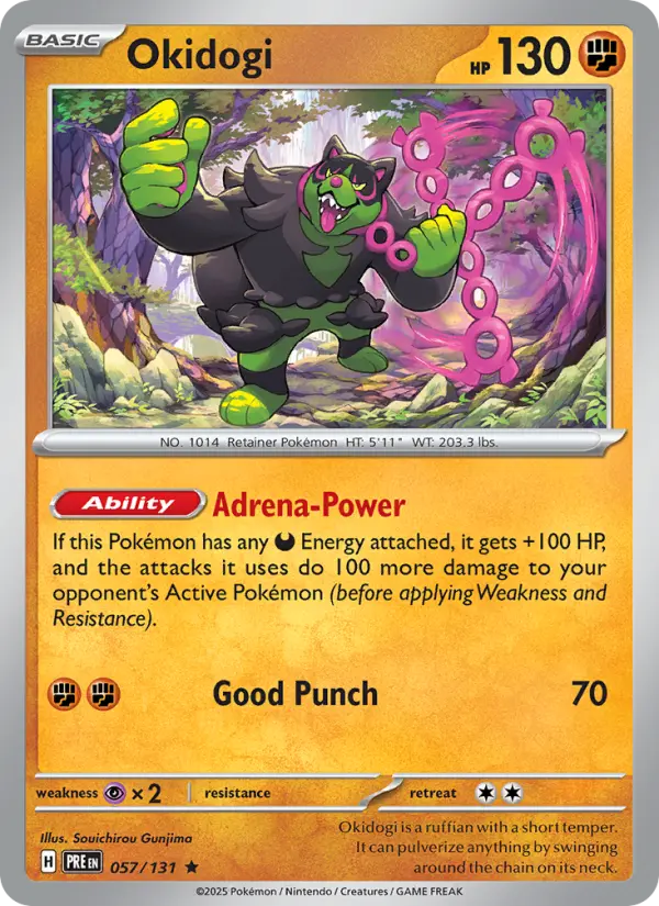 Okidogi  — Prismatic Evolutions (057/131) - Reverse Holofoil