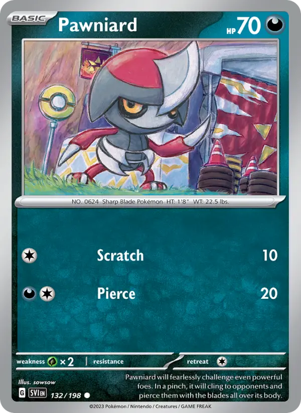Pawniard  — Scarlet & Violet Base Set (132/198) - Normal