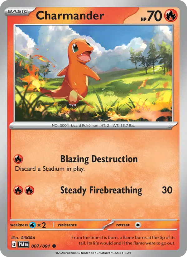 Charmander   — Paldean Fates (007/091) - Normal