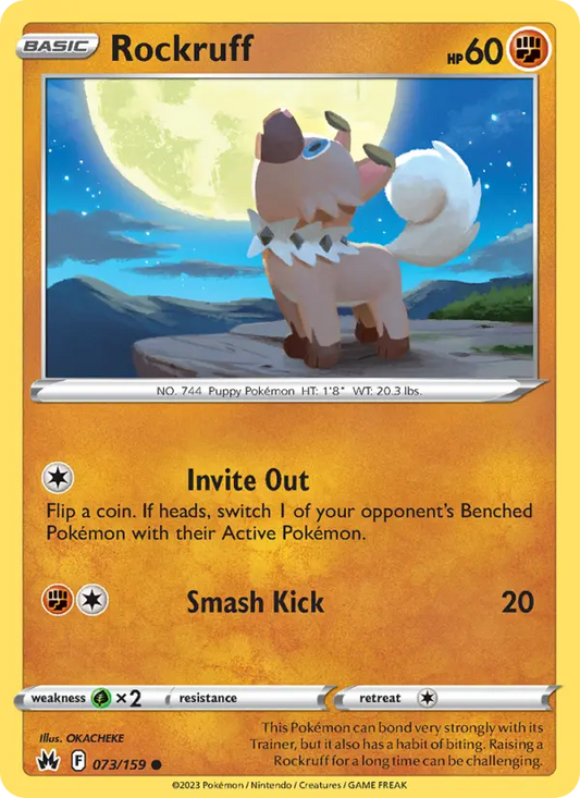 Rockruff  — Crown Zenith (073/159) - Normal