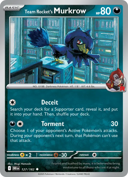Team Rocket's Murkrow  — Destined Rivals (127/182) - Normal