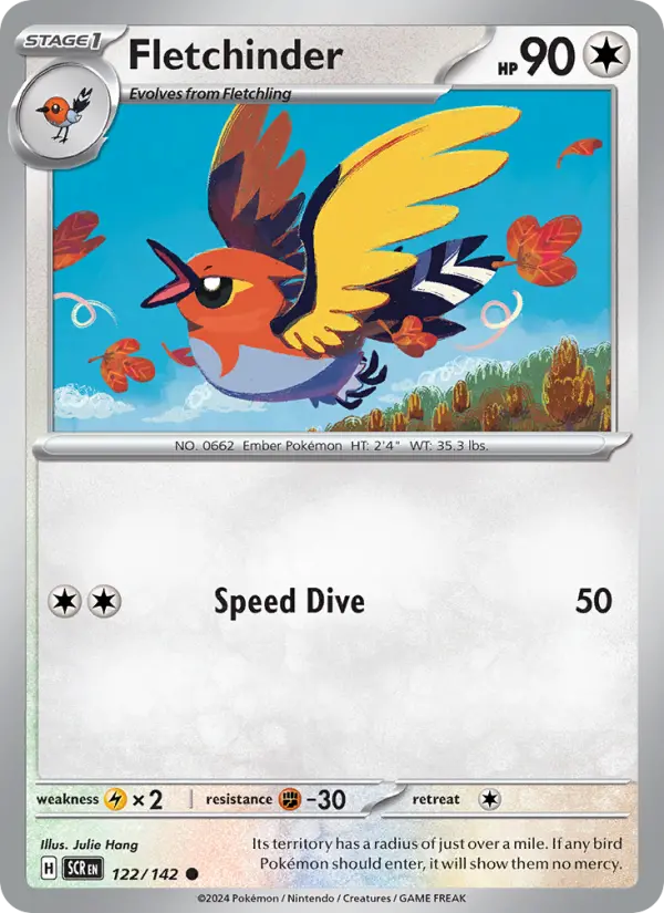 Fletchinder  — Stellar Crown (122/142) - Normal