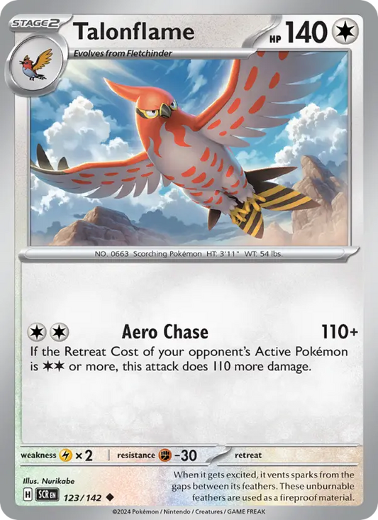 Talonflame  — Stellar Crown (123/142) - Reverse Holofoil