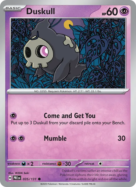 Duskull  — Prismatic Evolutions (035/131) - Normal