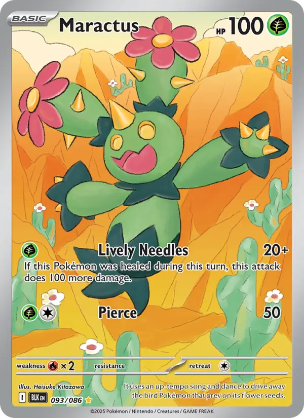 Maractus (JP) — Black Bolt (093/086) - Holofoil