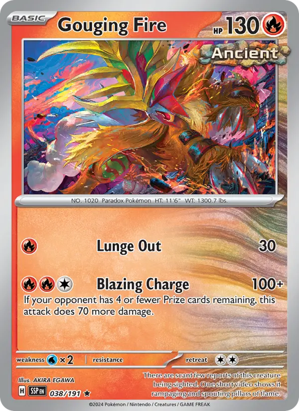 Gouging Fire  — Surging Sparks (038/191) - Holofoil