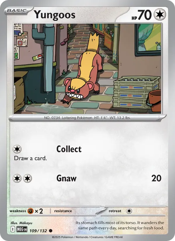 Yungoos  — Mega Evolution (109/132) - Normal
